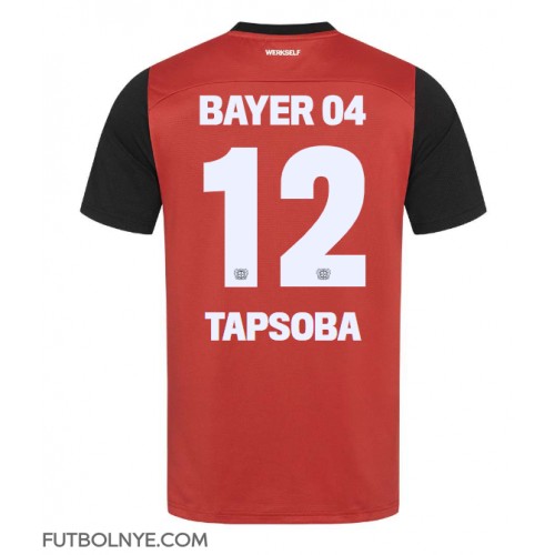 Camiseta Bayer Leverkusen Edmond Tapsoba #12 Primera Equipación 2024-25 manga corta